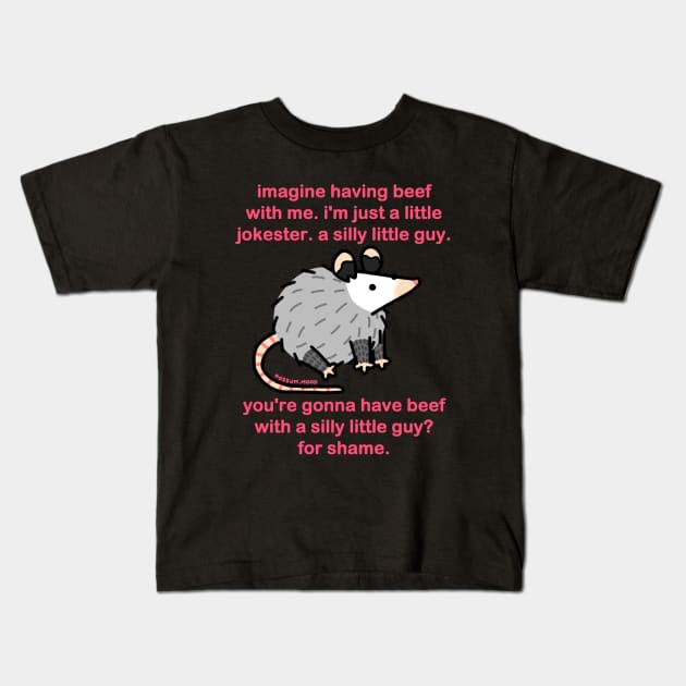 silly little guy Kids T-Shirt by Possum Mood